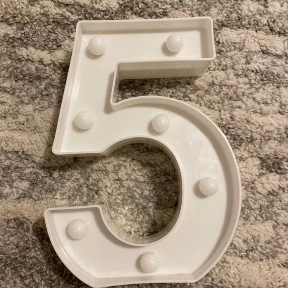 🔴4 for $25 🔴 Decorative Led Light Up 5 Number - Picture 3 of 4